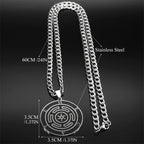 Greek Myth Silver Chain Mythology Hecate Wheel