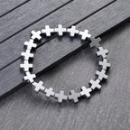New Arrow Hematite Elastic Bracelet Men Jewelry Armband Heren Fashion Beaded Yoga Bracelet Women Bileklik