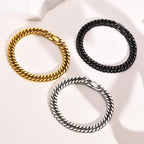 Double Curb Chain Bracelet 15mm — Stainless Steel