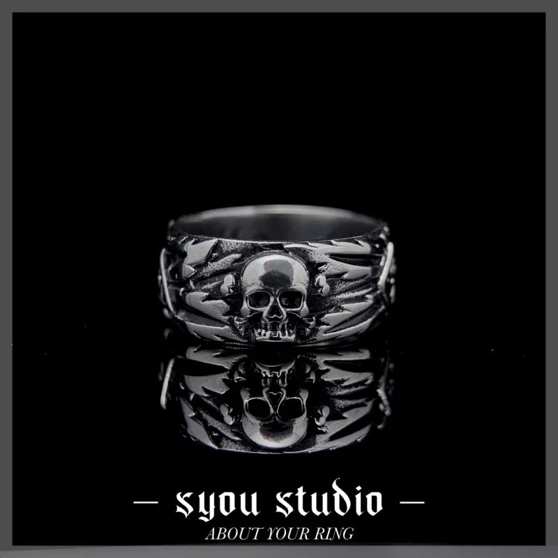 Simple Skull Ring — Stainless Steel