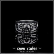 Vintage Simple Devil Skull Ring — Stainless Steel