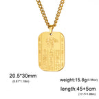 LIKGREAT Ancient Egyptian Mythology Goddess Necklace for Men Eye of Horus Egypt Death Protection Amulets Stainless