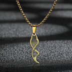 DNA Strand Pendant Necklace