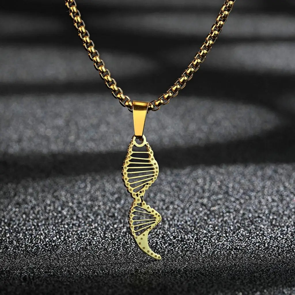 DNA Strand Pendant Necklace
