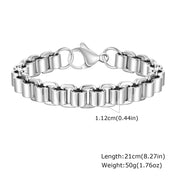 Heavy Bike Link Chain Bracelet — Stainless Steel