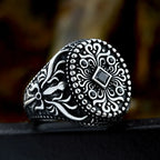 BEIER Antiqued Northern Europe Viking 316L Stainless Steel Setting stones Ring Gothic Pattern Jewelry  Factory price