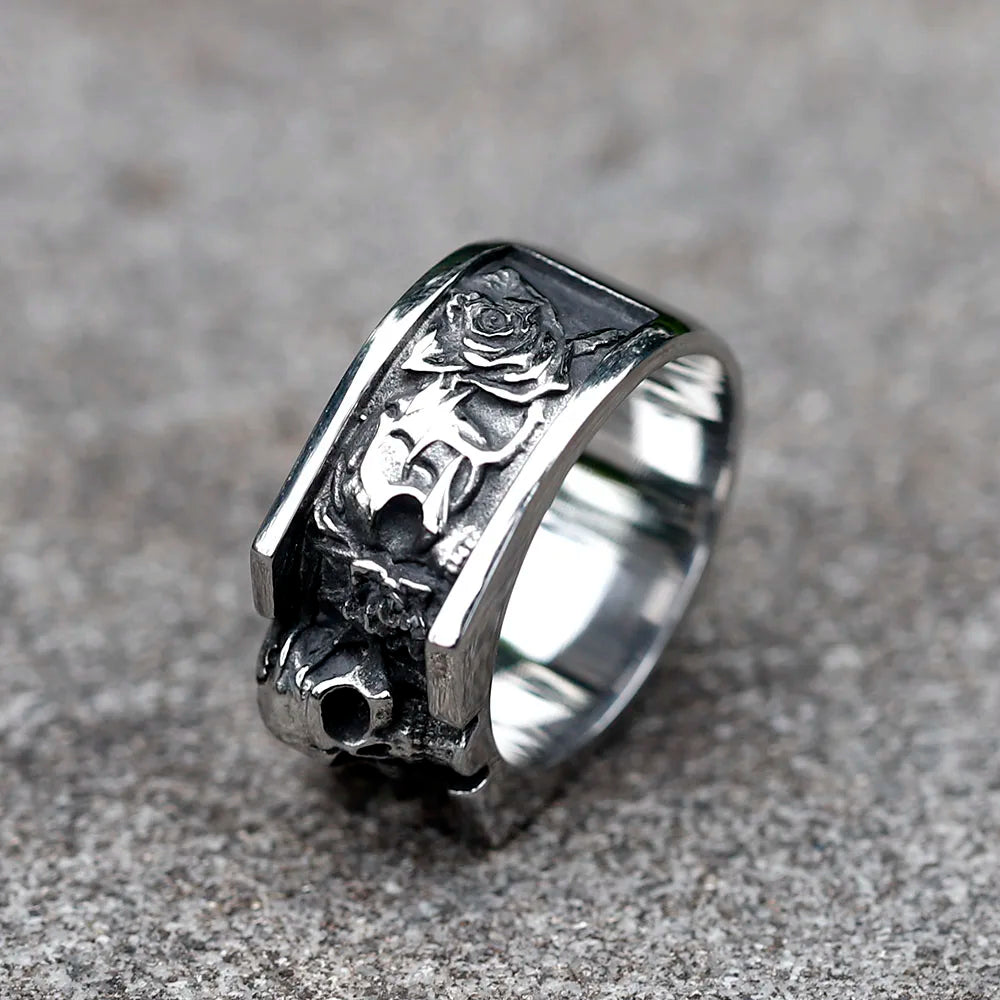 Vintage Skull Ring — Stainless Steel