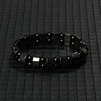 Hematite Therapy Stretch Bracelet — Mixed Metal