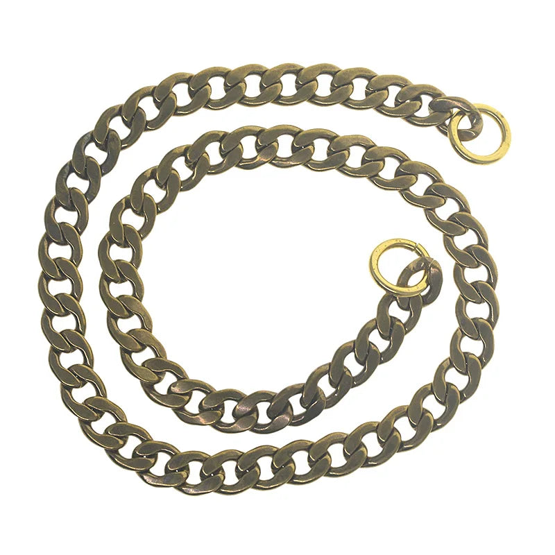 Oval Link Wallet Chain Necklace — 9mm Jeans Pocket Watch Chain