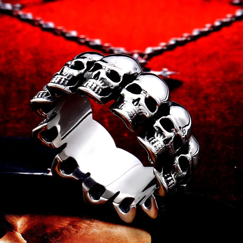 Skull Ring — Stainless Steel Punk Biker