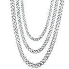 Cuban Link Chain Necklace 3.5-7mm — Gold
