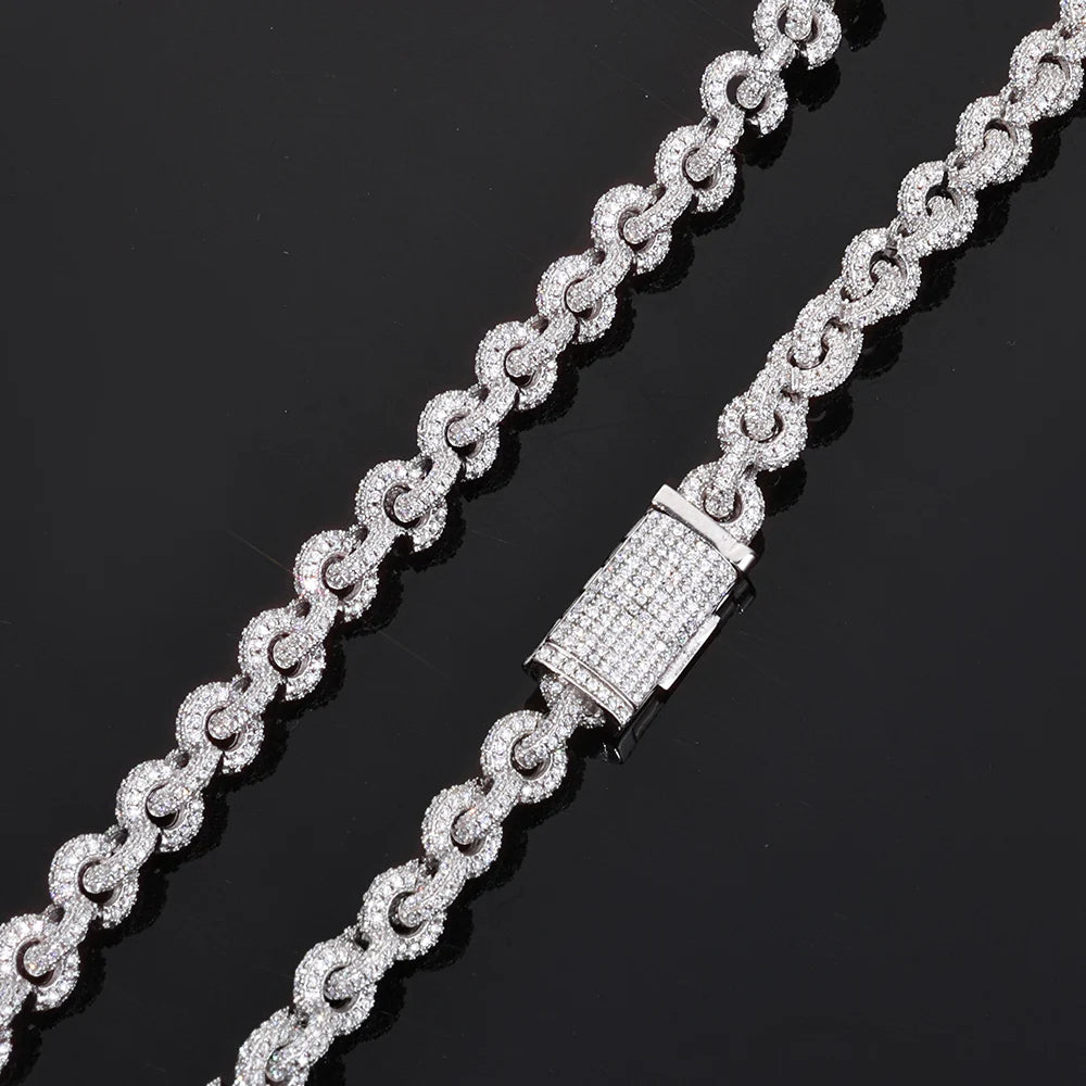 Iced Out Cuban Necklace Stainless Steel O-Chain