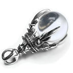 Iced Out Dragon Claw 925 Silver Pendant Necklace