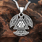 Valknut Steel Pendant Vikings Triangle Celtic