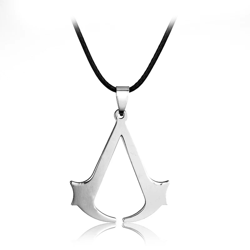 Fashion Metal Alloy Assassins Ezio Cosplay Pendant Necklace Knights Templar Iron Cross Necklaces For Men Women Connor