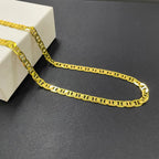 Luxury 24K 9999 Pure Gold real gold Men's and women's necklace 6MM Japanese chain 45cm 50cm 55cm 60cm