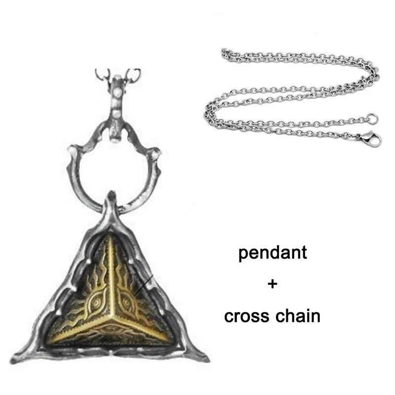 Eye of Horus Amulet Pendant Necklace — Stainless Steel