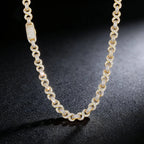 Iced Out Cuban Chain Necklace Stainless Steel 10MM