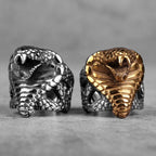 Cobra Snake Ring — Stainless Steel