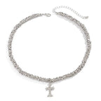 Irregular Jesus Cross Pendant — Silver
