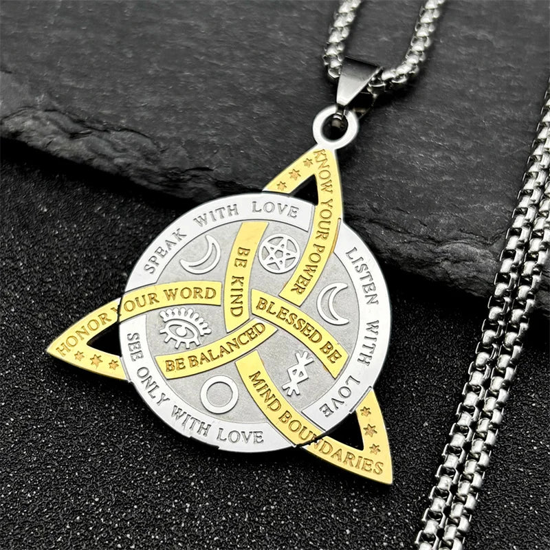Celtic Silver Pendant Vintage Irish Trinity Knot