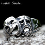 2023 New 316L Stainlesss Steel Cry and Smile Ring For Man Women Good Polished Couple Gift Fashion Jewelry for gift free