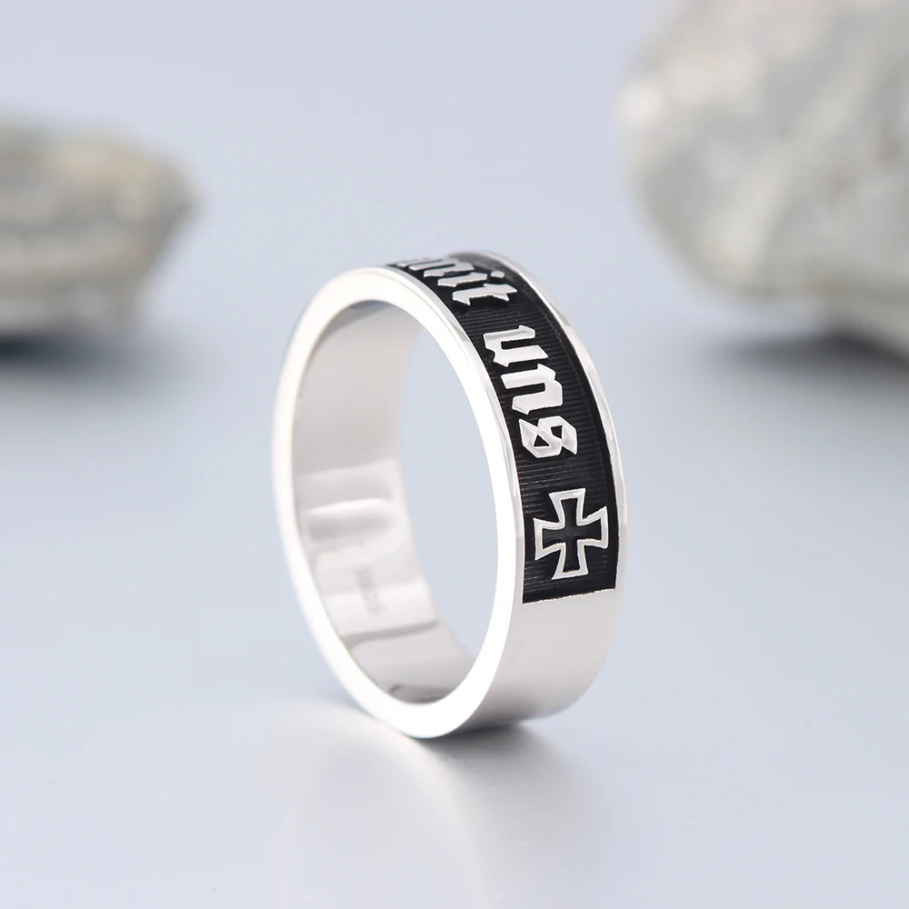 Iron Cross Germany Ring — 925 Silver