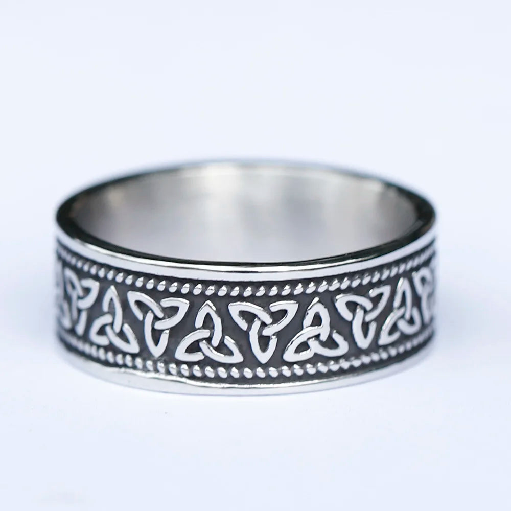 2025 NEW Men's 316L Stainlesssteel Rings Retro Odin Celtic Knot Ring Amulet Fashion Jewelry Gift Free Shipping