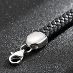 Punk Gothic Men's Snake Head Body Bracelet Man Distressed 316L Stainless Steel & Leather Wrap Bracelet for Men Animal