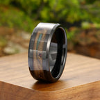 Red Personalized Couple Tungsten Carbide Ring with Spider Pattern Dome Edge,Comfortable Fit, Fashionable Daily Item,Wedding Ring