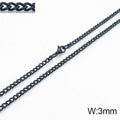 Punk Curb Cuban Link Chain Men Women Stainless Steel Long Necklace Fashion Tide Hip Hop Sweater Accessories Party Jewelry Gifts