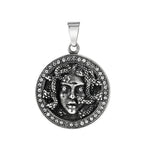 Medusa Gold Pendant Retro Gothic Head Gorgon