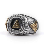 Eye of Providence Open Ring — Copper