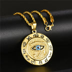 Eye of Horus Pendant Necklace — Zinc Alloy