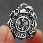 Street Compass Pendant Necklace — Stainless Steel
