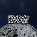 Viking Gothic Geometry Band Ring for Men — Stainless Steel