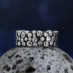 Viking Gothic Geometry Band Ring for Men — Stainless Steel