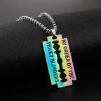 2021 New Fashion Street Hip-Hop Rock Jewerly Men Women Stainless Steel Flame Quenched Razor Blade Pendant Necklaces Punk Jewelry