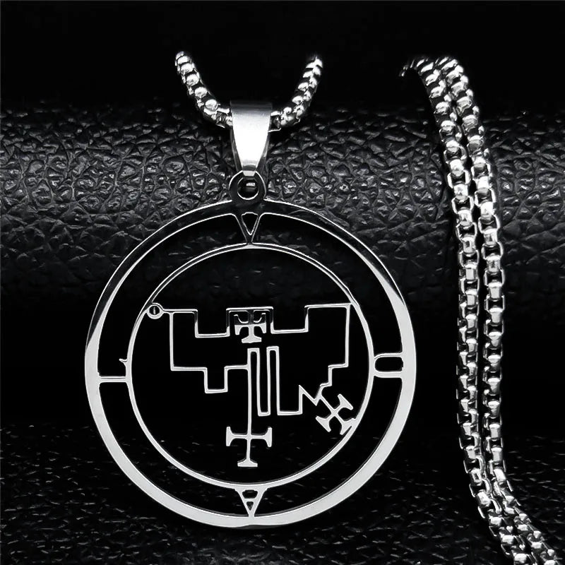 Astaroth Sigil Pendant Necklace — Stainless Steel