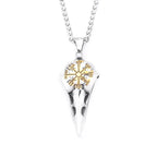 Viking Raven Stainless Steel Pendant Necklace