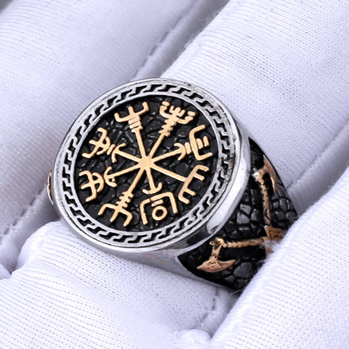 Viking Steel Ring 316L Rune Nordic Trend