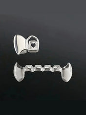 Hollow Tiger Teeth Grillz Single-Sided Flat Teeth Caps