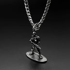 Army Soldier Rifle Pendant Necklace — Stainless Steel
