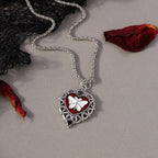 Gothic Skull Love Heart Necklace for Women Men Religious Crucifix Necklaces Punk Jewelry Gifts