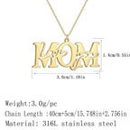 Mama Letter Pendant Necklace — Minimal