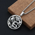 Domineering Ferocious Tiger Head Pendant Stainless Steel Animal Necklace Men's Punk Trend Cool Jewelry Boy Gift