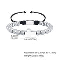 Cross Pineapple Bead Bracelet — Stainless Steel