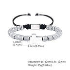 Cross Pineapple Bead Bracelet — Stainless Steel