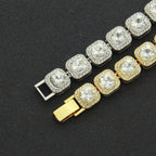 12MM Ice Chain Hip Hop Necklace For Men Neck Tennis Chain Jewelry Accessories