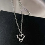 Heart Silver Pendant Necklace